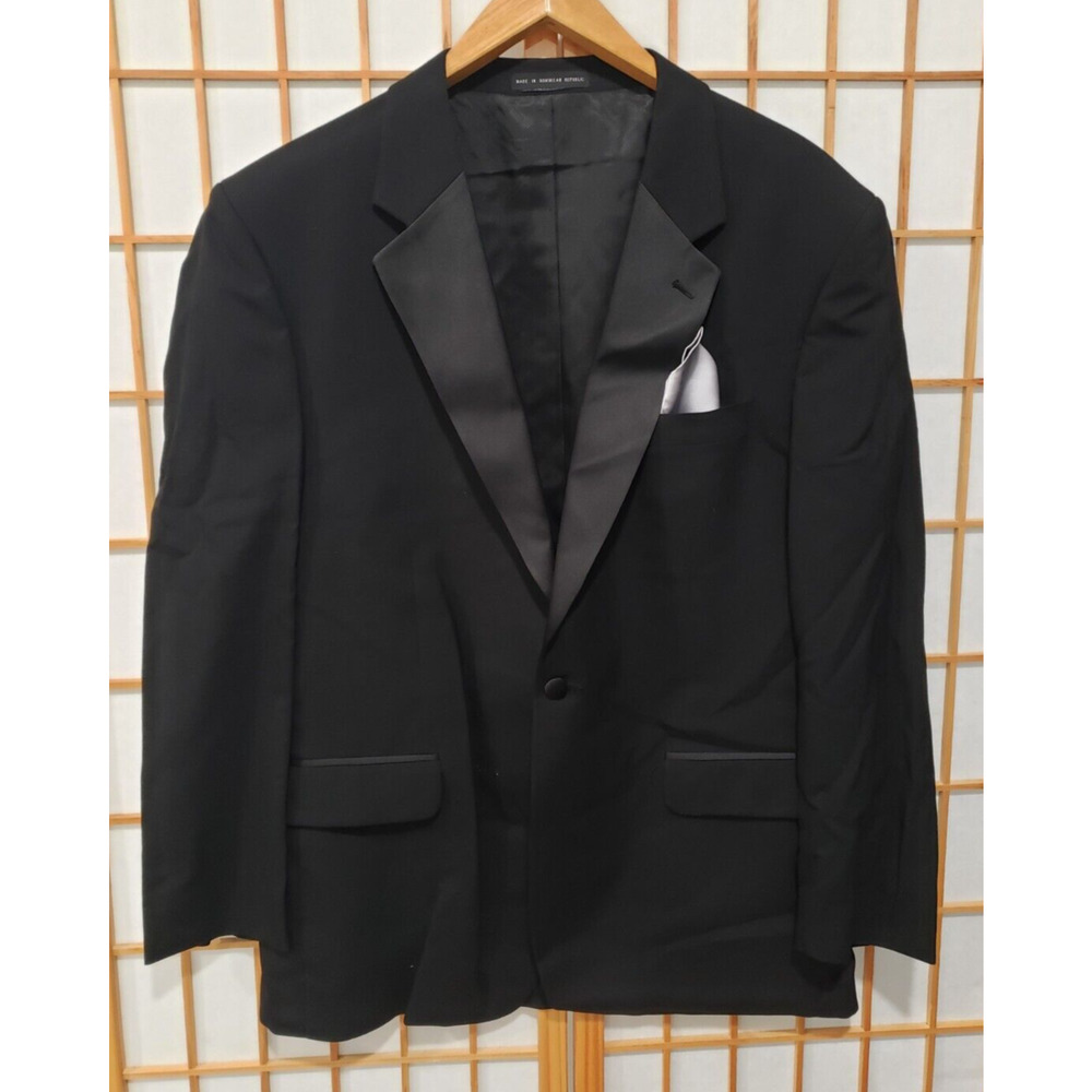 AH By After Hours Men’s Suit Jacket Size 42L Black 1 Button